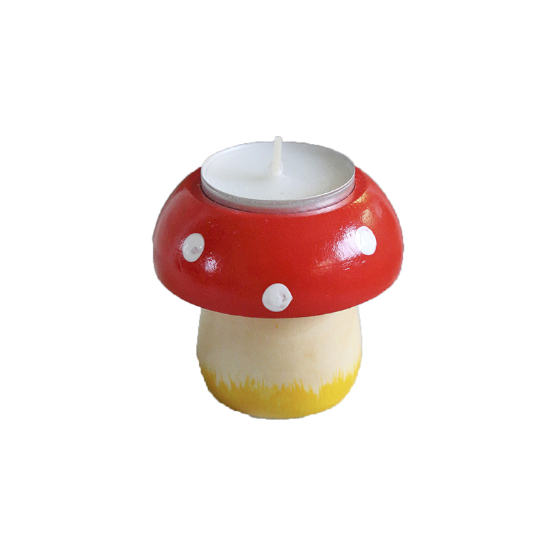 Підсвічник 6см "Мухомор" дерев'яний Canea