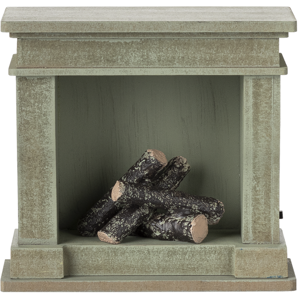 Камін 11см дерев'яний зелений Maileg