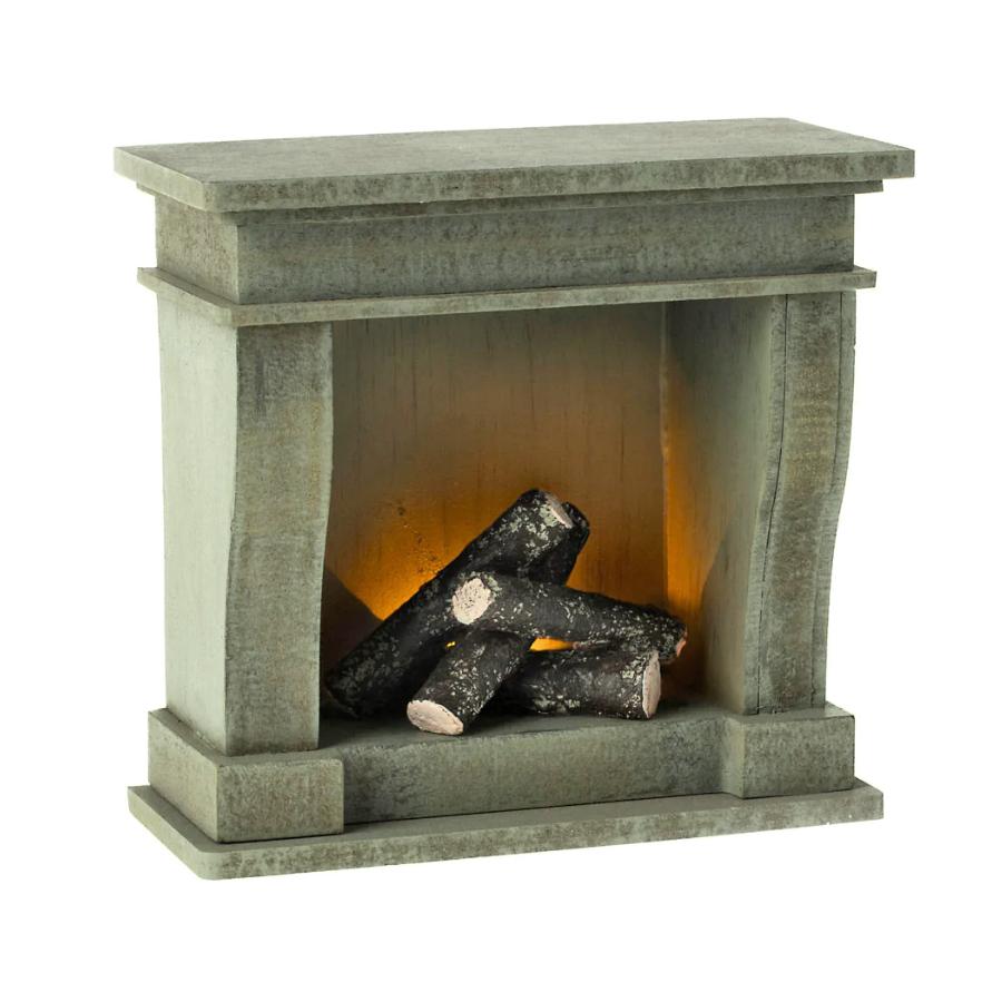 Камін 11см дерев'яний зелений Maileg