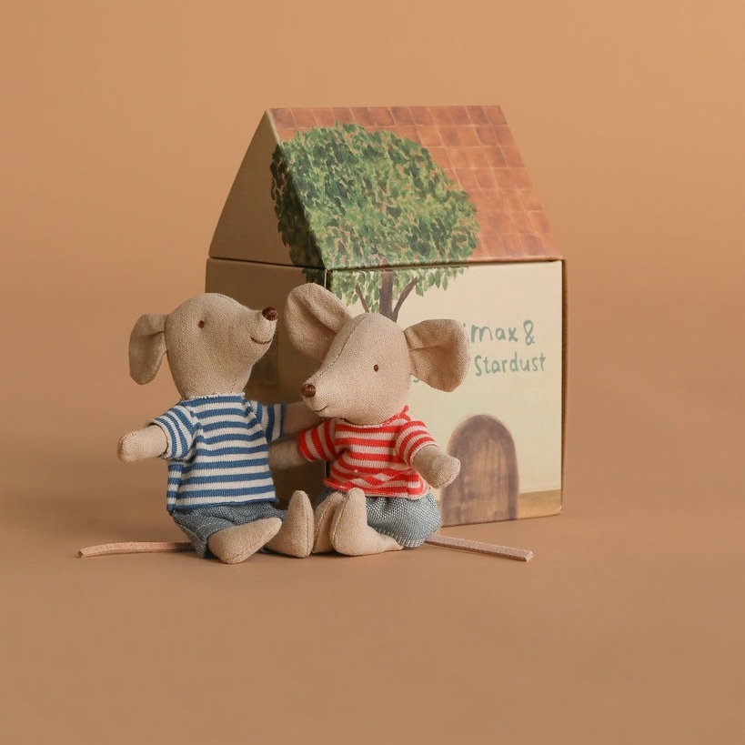 Мишки Двійнята 11см у коробці-будиночку Maileg