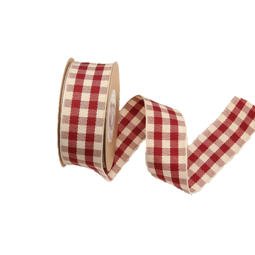 Стрічка 3см у вінтажну клітинку 10м Canea