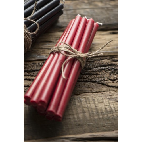 Свічка 1см тонка 20см висока червона Ib Laursen