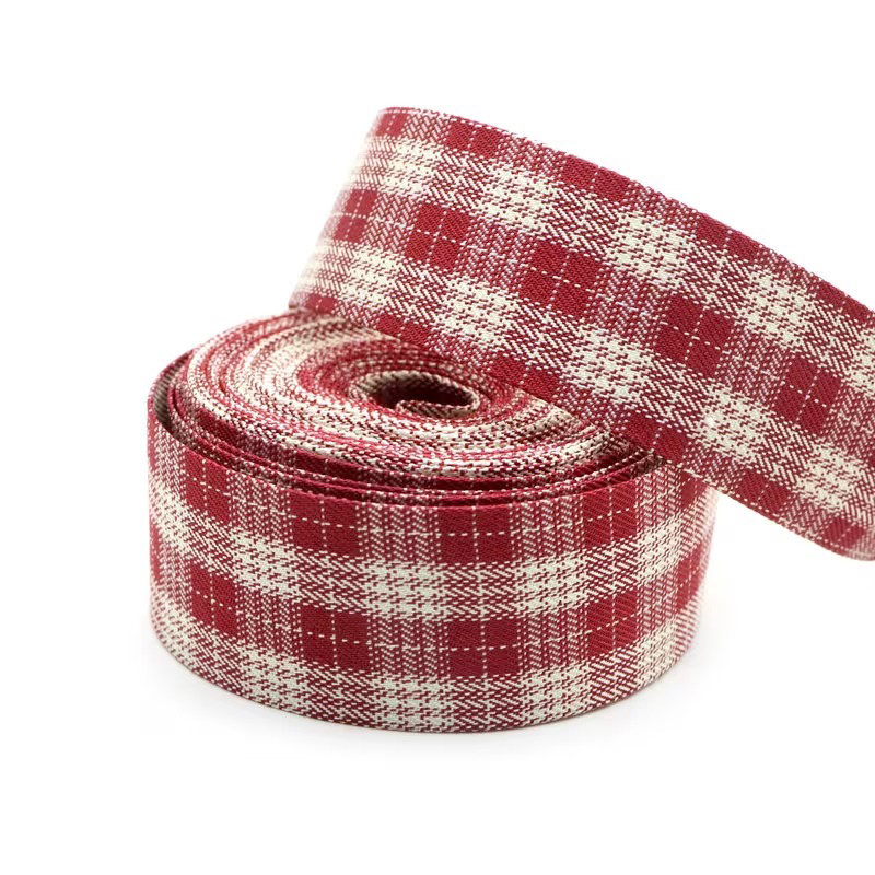 Стрічка 3см у клітинку 1м бавовняна Canea
