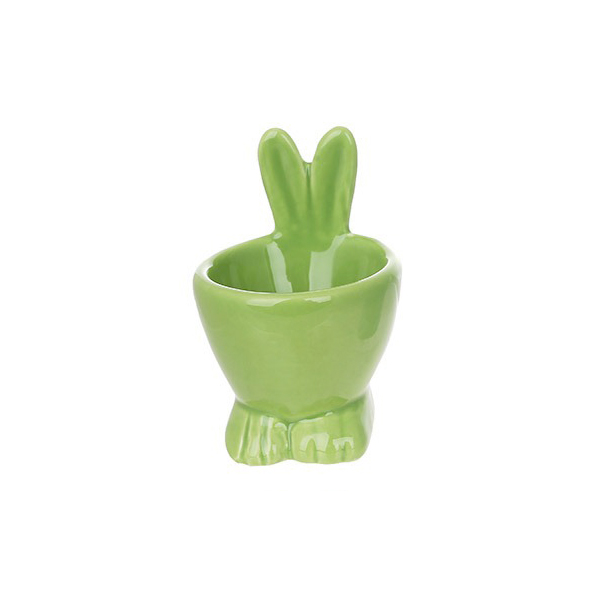 Підставка керамічна для яйця "Кролик" зелений Canea