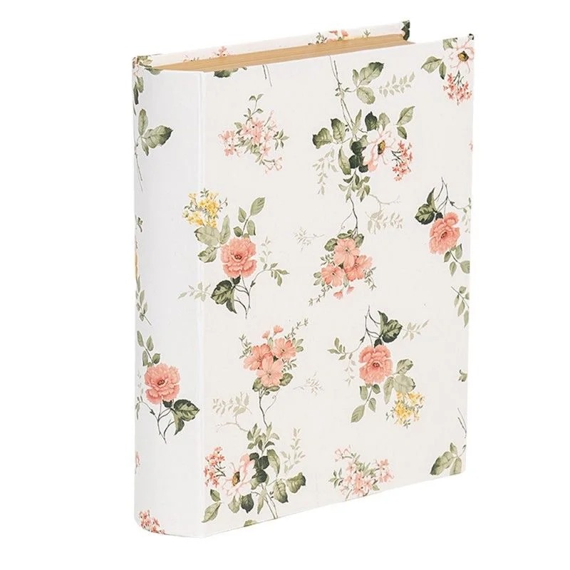 Коробка 17см із картону "Книга" у квіточку Clayre&Eef