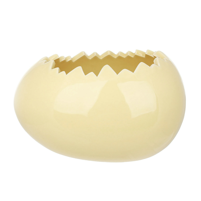 Горщик "Яйце" 17см велике жовте Canea