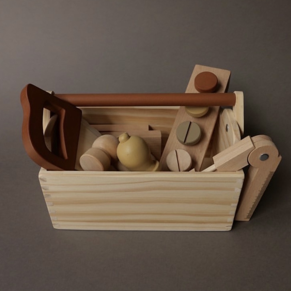 Konges Sloejd Wooden Tool Box Toy on Design Life Kids