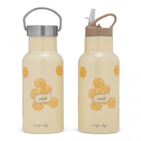 Drinking Bottle Steel Thermo Ete Orange