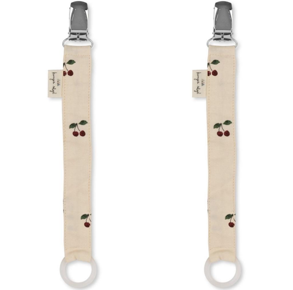 Duo pack Pacifier Clip - Strap - Cherry