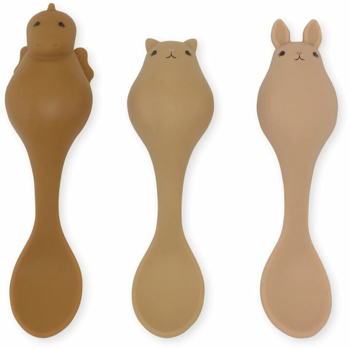 3 Pack Friends Spoon Silicone - Rose Caramel