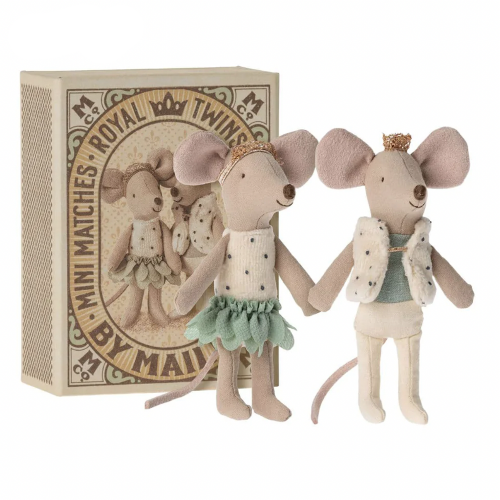 Royal Little sister and brother mice in box