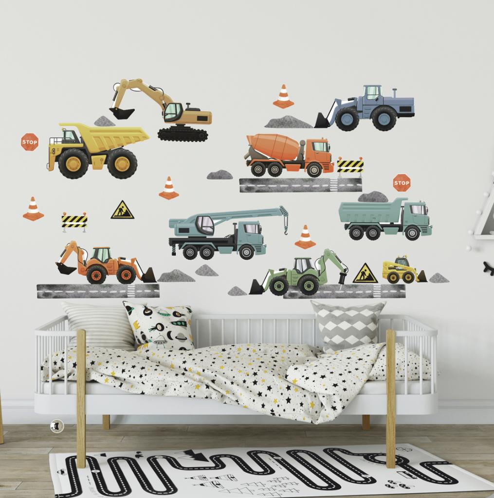 Wall Stickers Construction Machines
