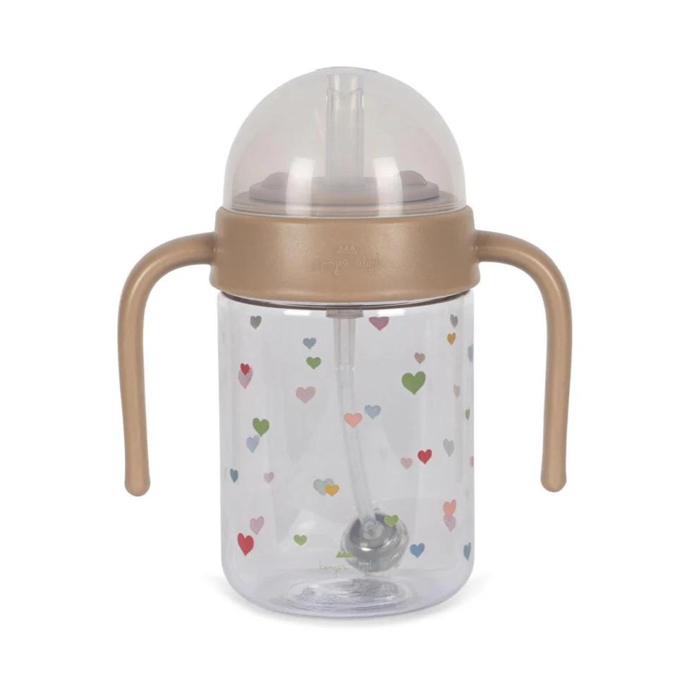 Drinking bottle with handle - MULTI HEARTS