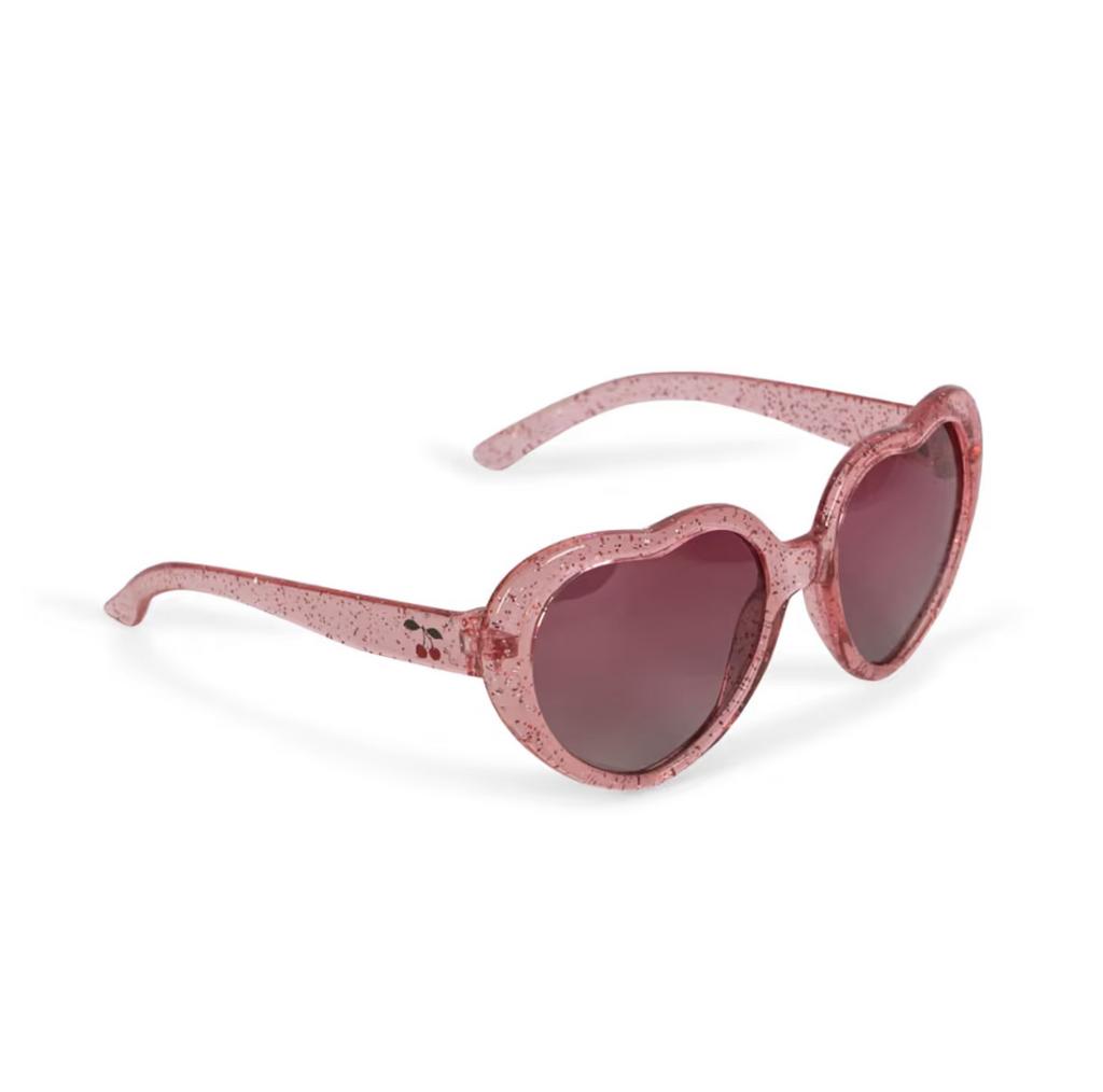 Sunglasses Junior - Heart CHERRY GLITTER
