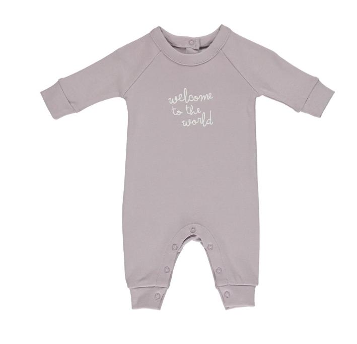 Baby All-in-One 'Welcome to the world - Violet