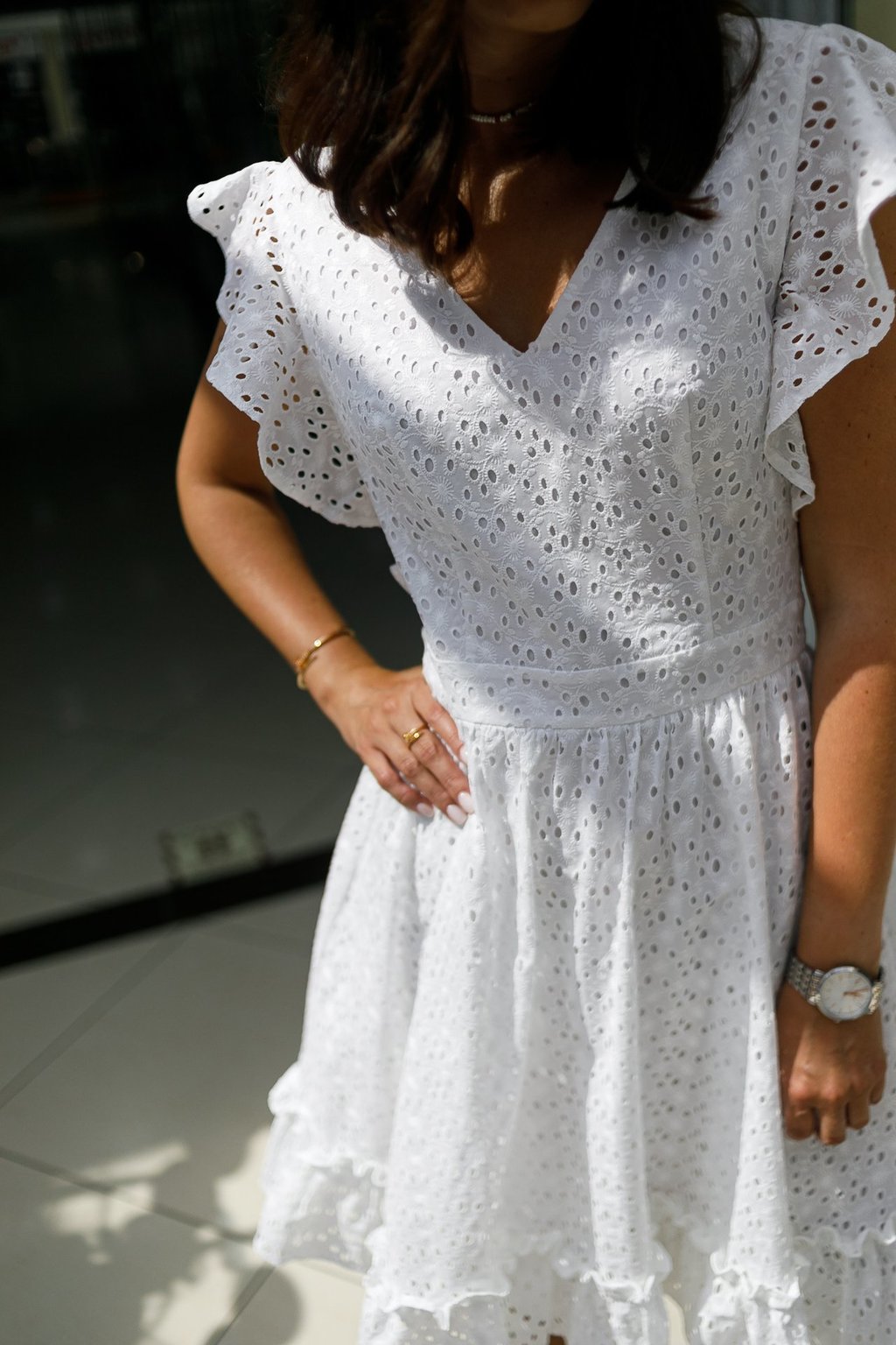 Белые летние платья с кружевом