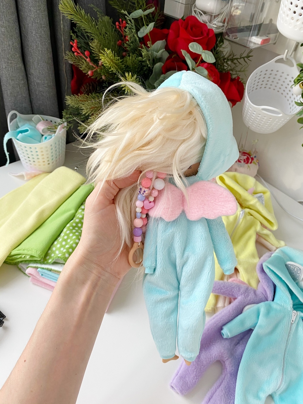 Кукольная жизнь Мастер-класс Шитьё Пижама-кигуруми для кукол МК Ткань
