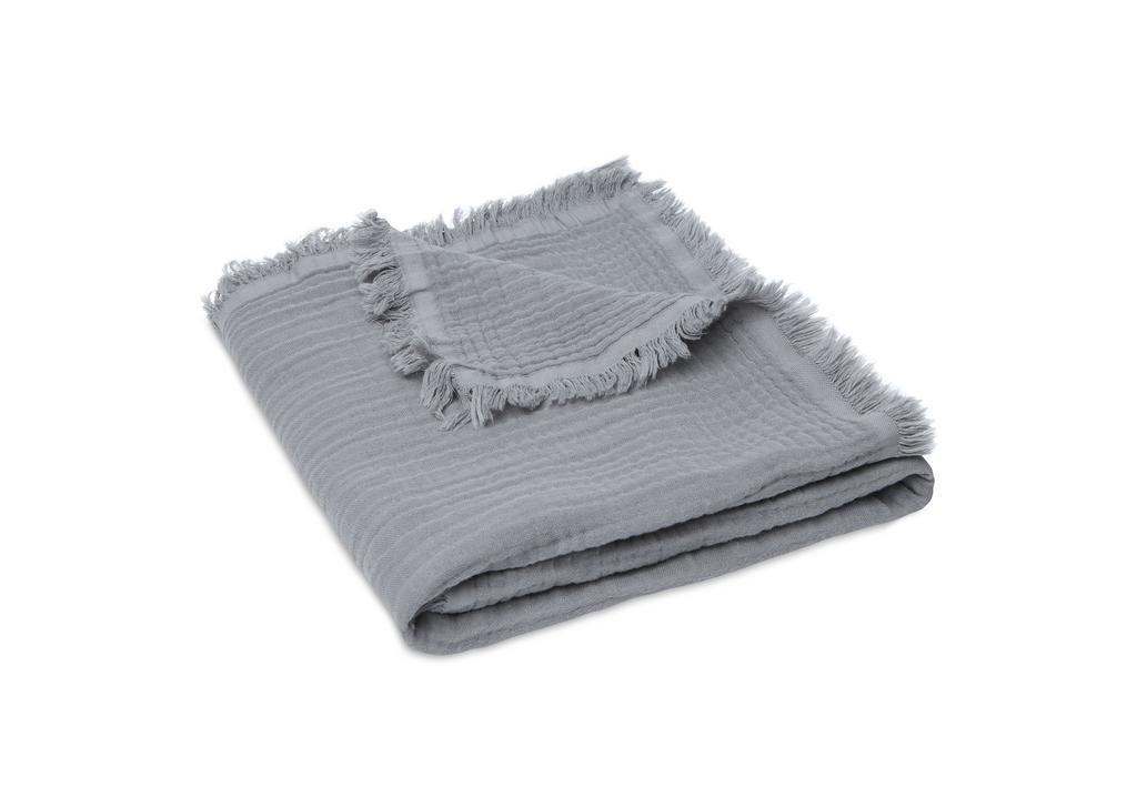 Păturică Jollein Fringe STORM GREY 75*100