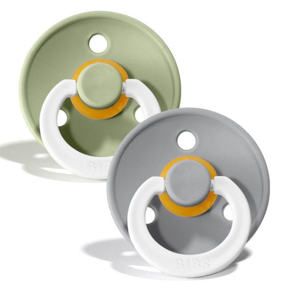 Suzete Bibs Colour Sage Night & Cloud Night 0-6