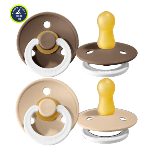 Suzete Bibs Colour Vanilla Night & Dark Oak Night 0-6