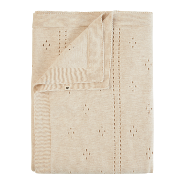 Păturică BIBS - Pointelle Ivory 70*100 cm
