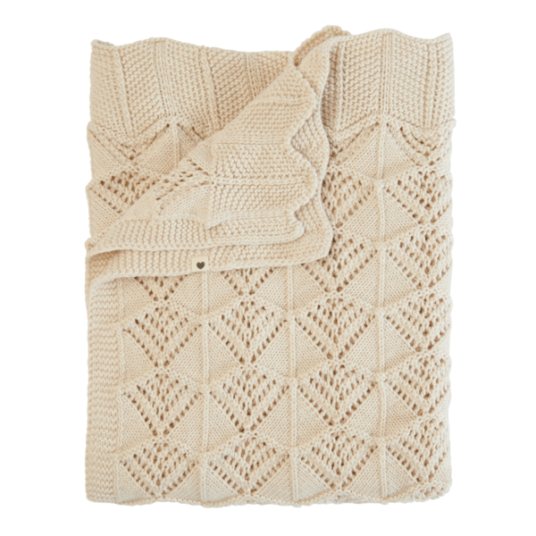 Păturică BIBS - Wavy Ivory 70*100 cm