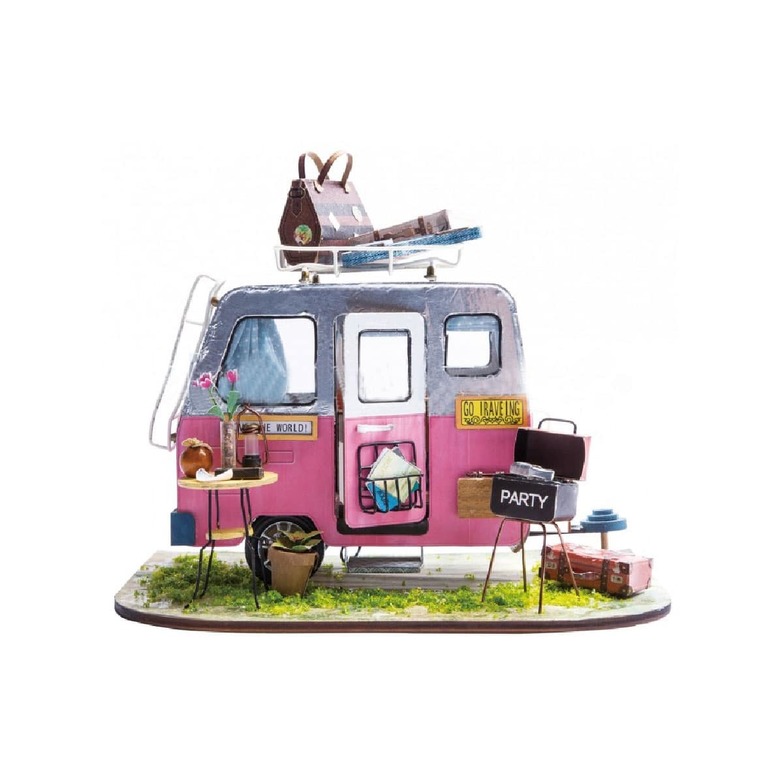 DIY mini house / Интерьерный мини-конструктор Happy Camper (домик на колесах)