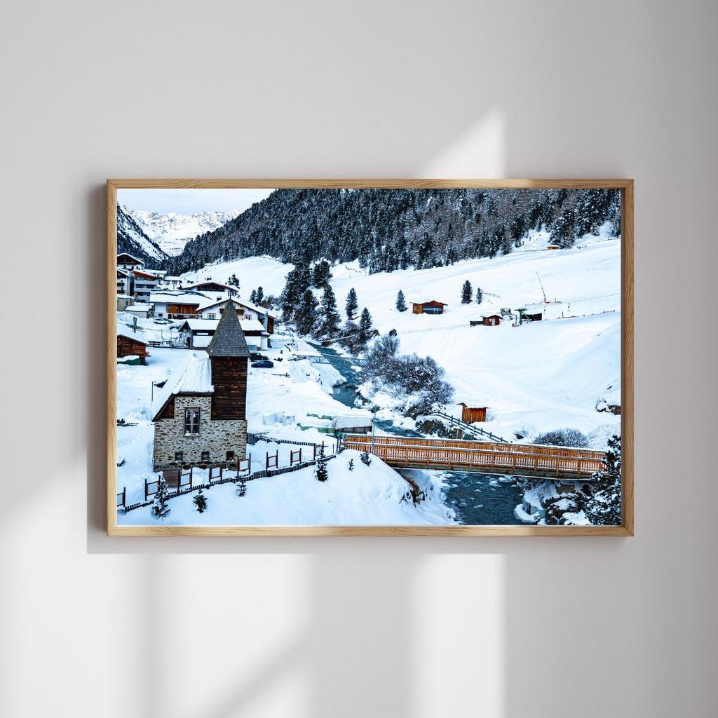 Photo Art Print Alpine village