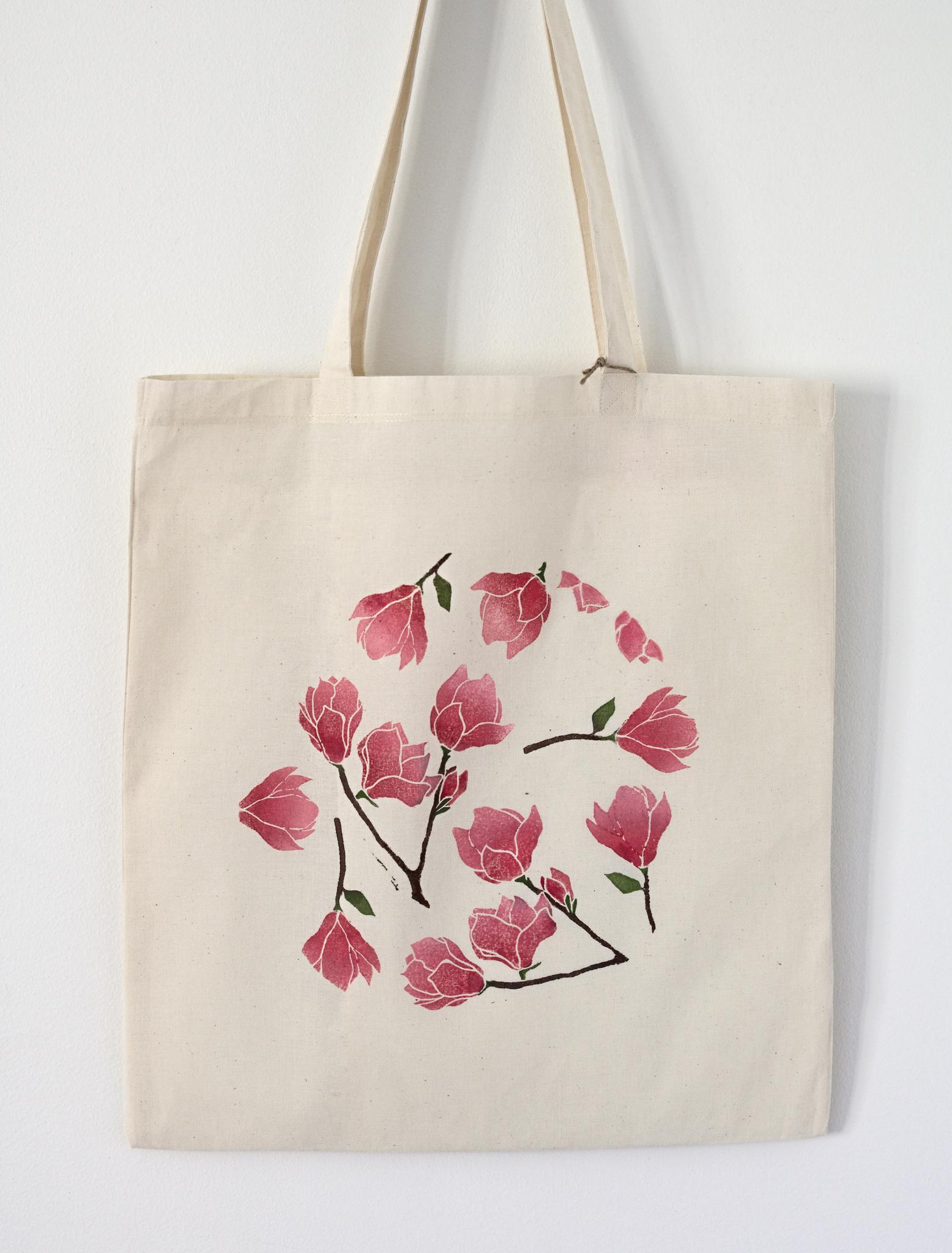 Magnolia canvas bag hot sale