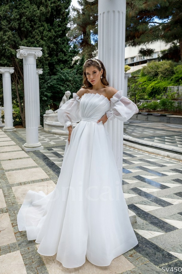 Свадебные платья с объемными рукавами фонариками | Салон Николь (Москва)
