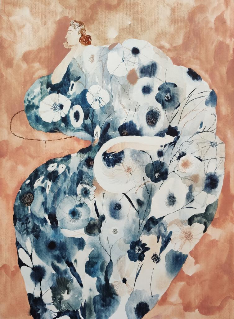 Original | Woman with the cat