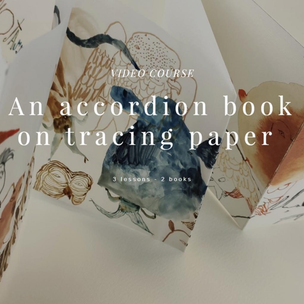 Workshop “An accordion book on tracing paper”