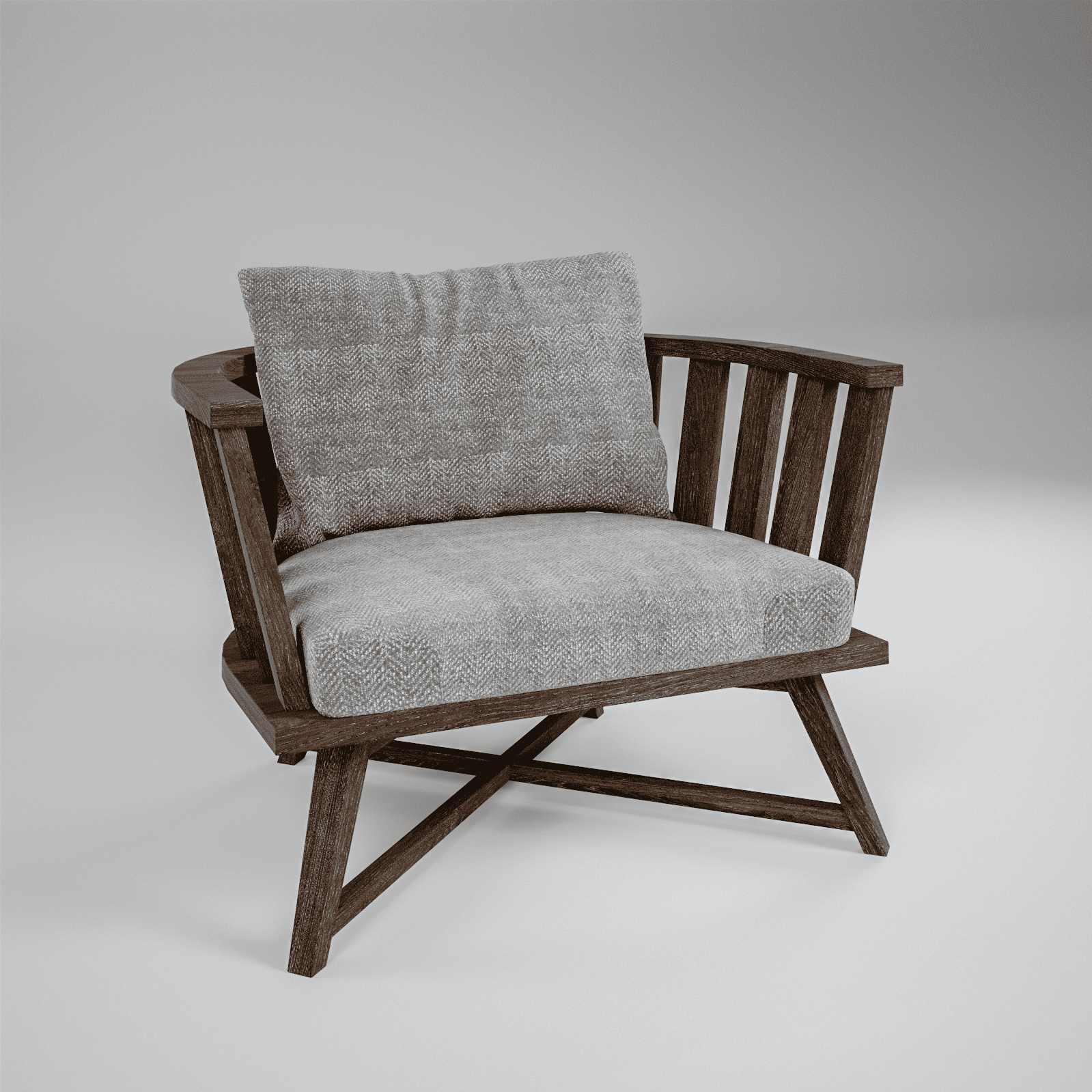 Кресло из массива дерева от производителя | Купить состаренное кресло