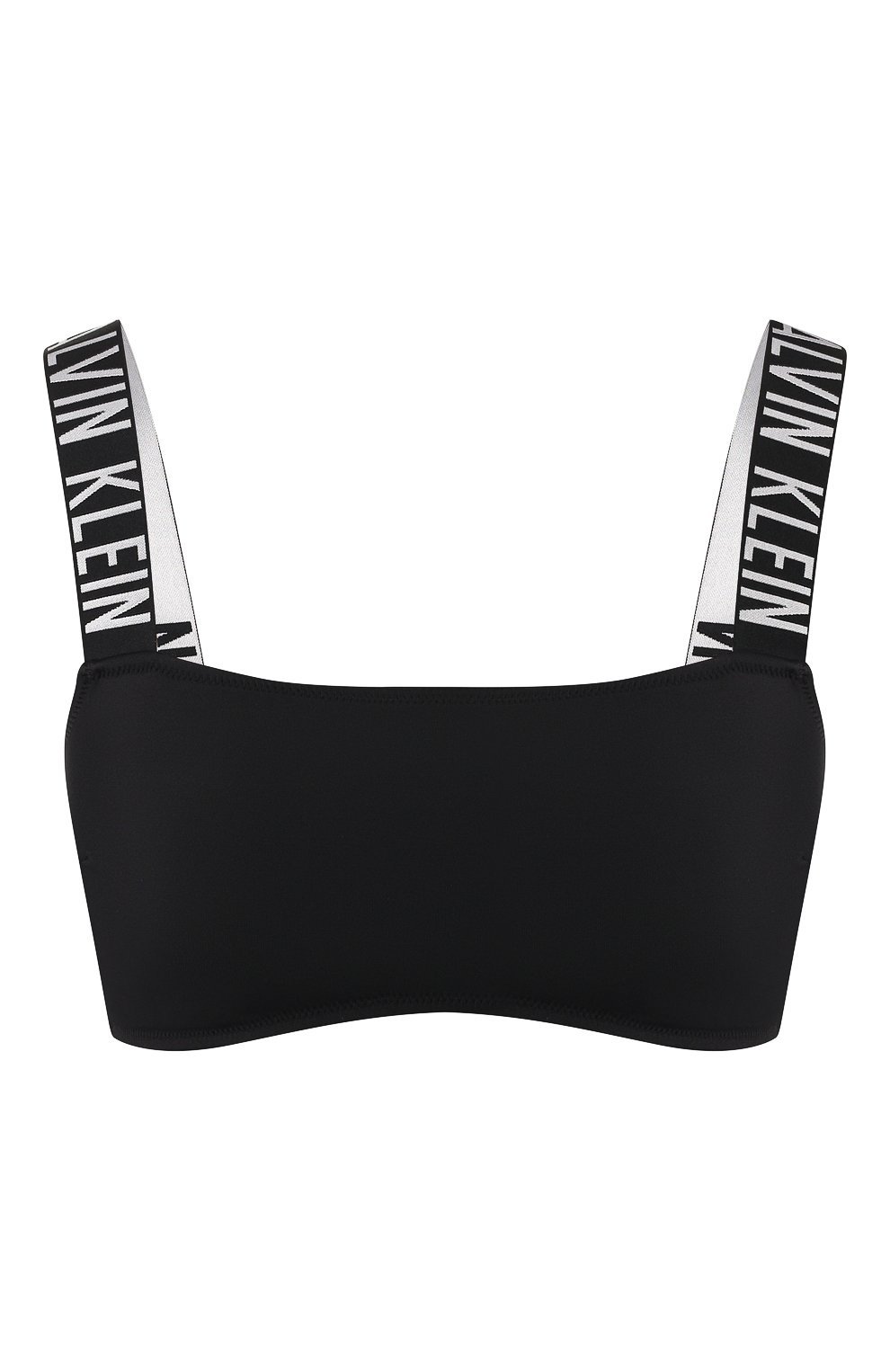 Calvin Klein Women's Logo Strappy 2-Piece Bikini Swimsuit Black