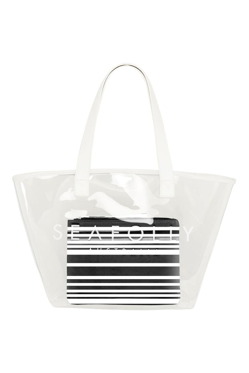 Calvin klein transparent deals bag