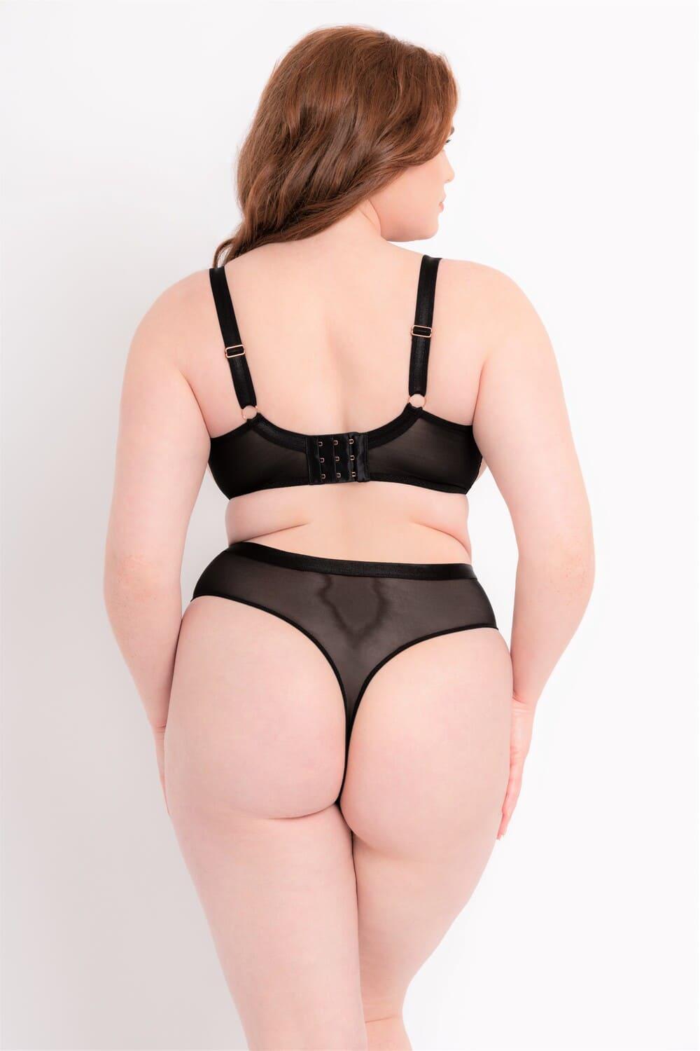 Белье > Трусы стринги с высокой посадкой Curvy Kate Scantilly Lovers Knot  ST020212BLT купить в интернет-магазине