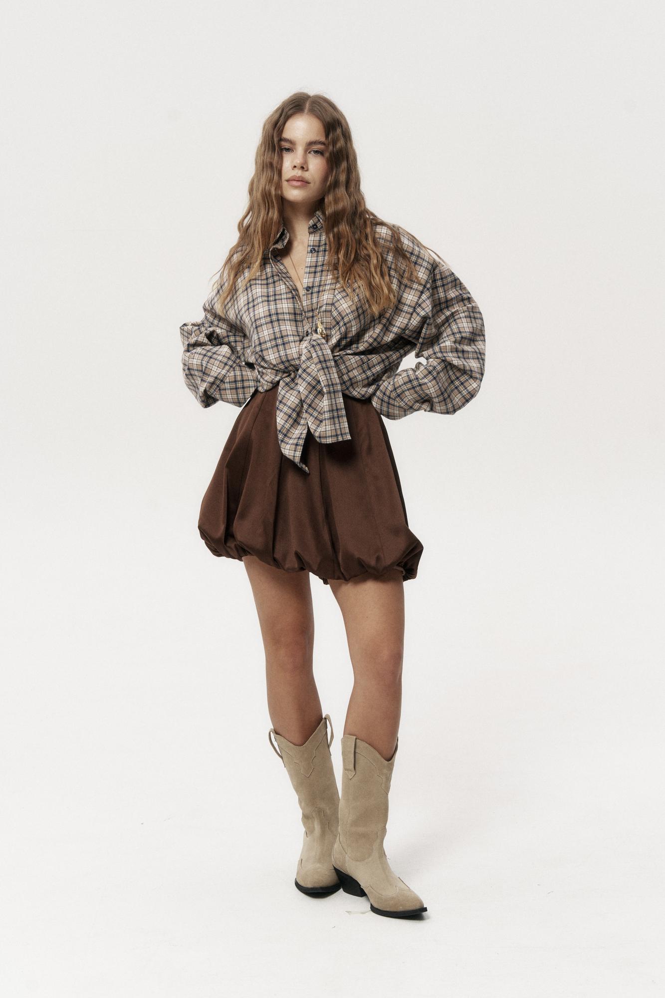 Спідниця балон міні