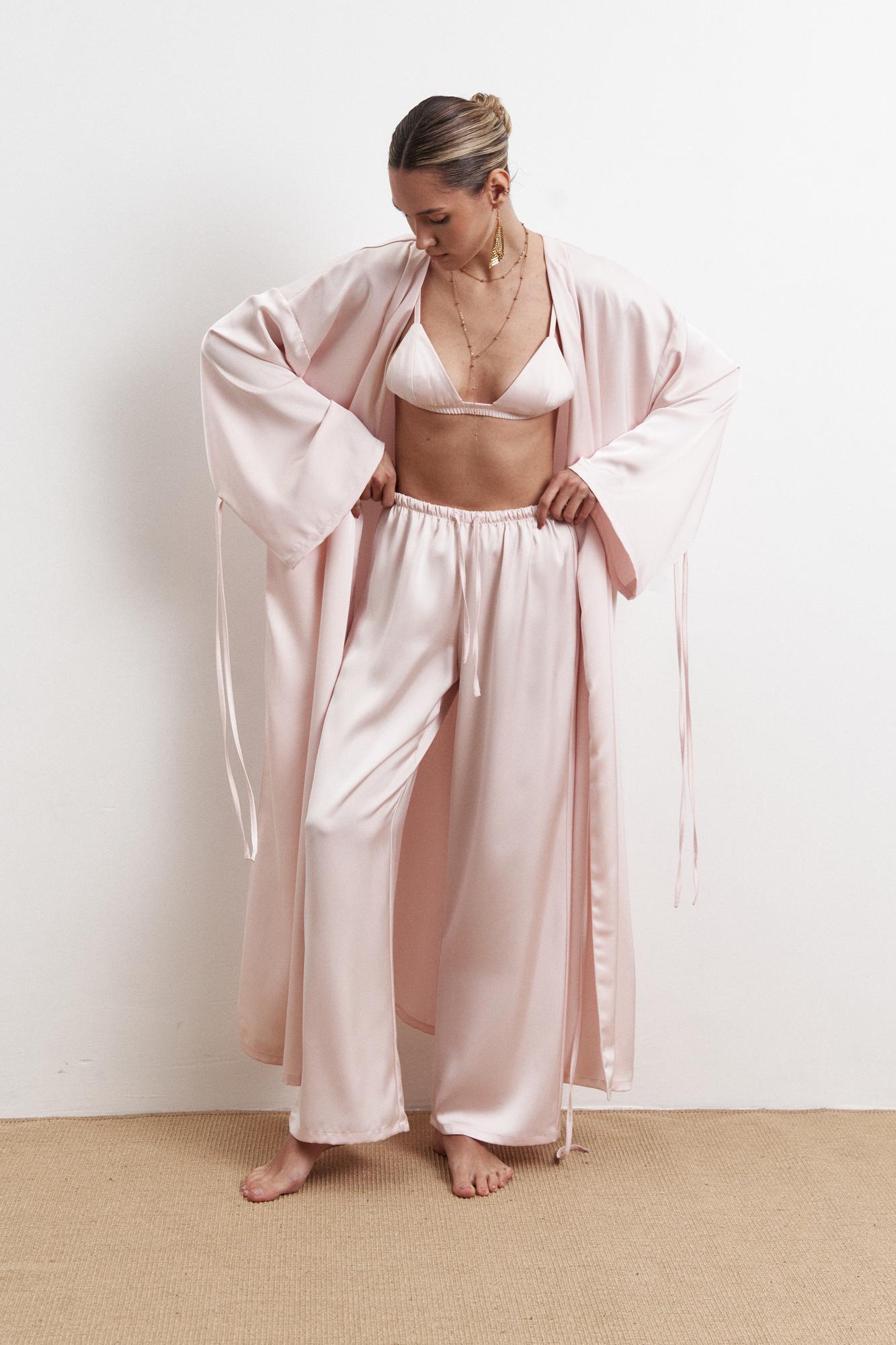 Вільні сатинові штани