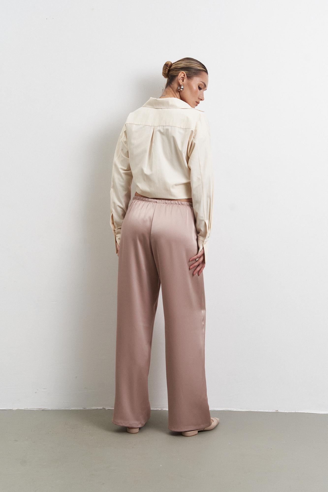 Вільні сатинові штани