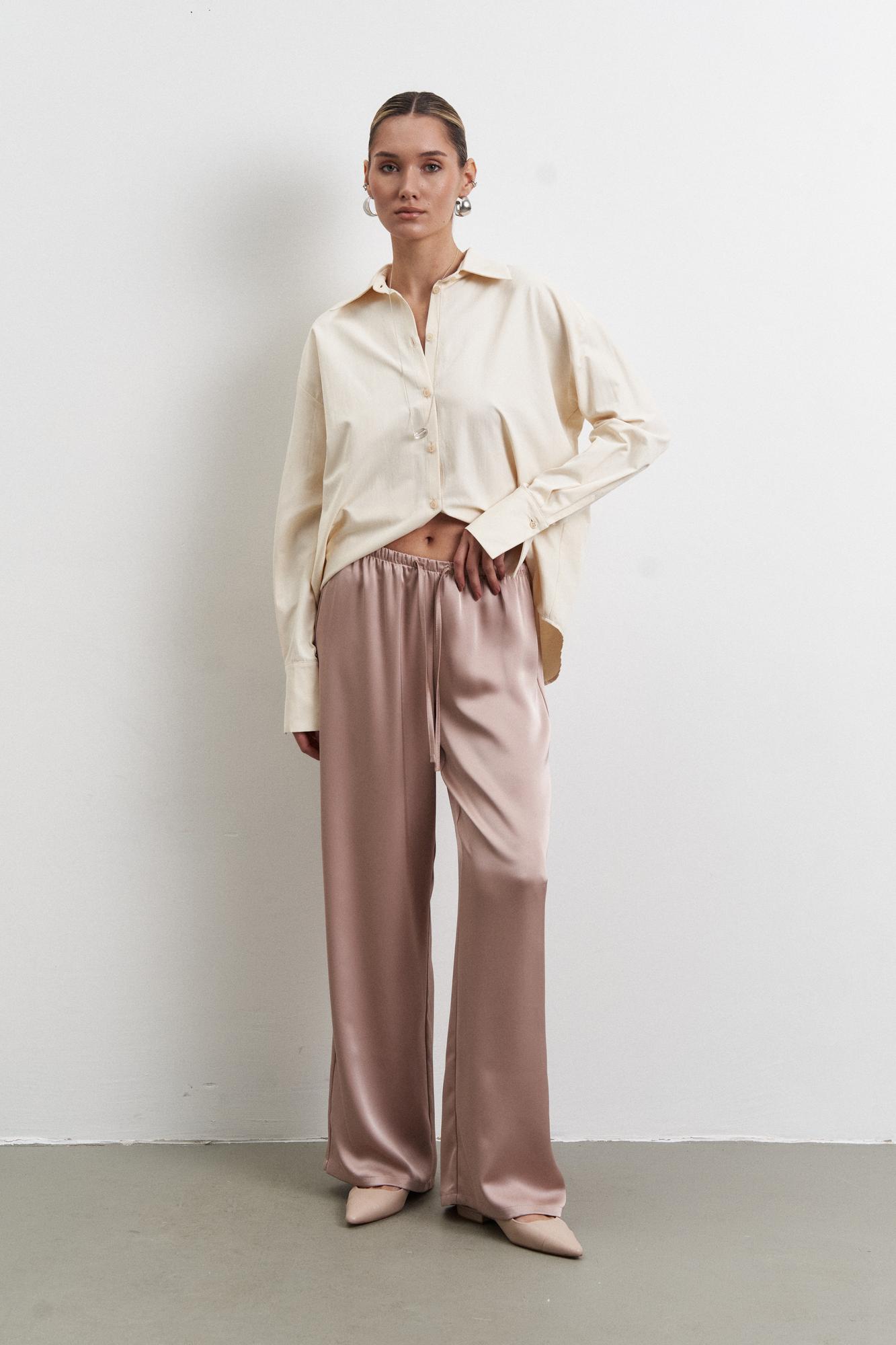 Вільні сатинові штани