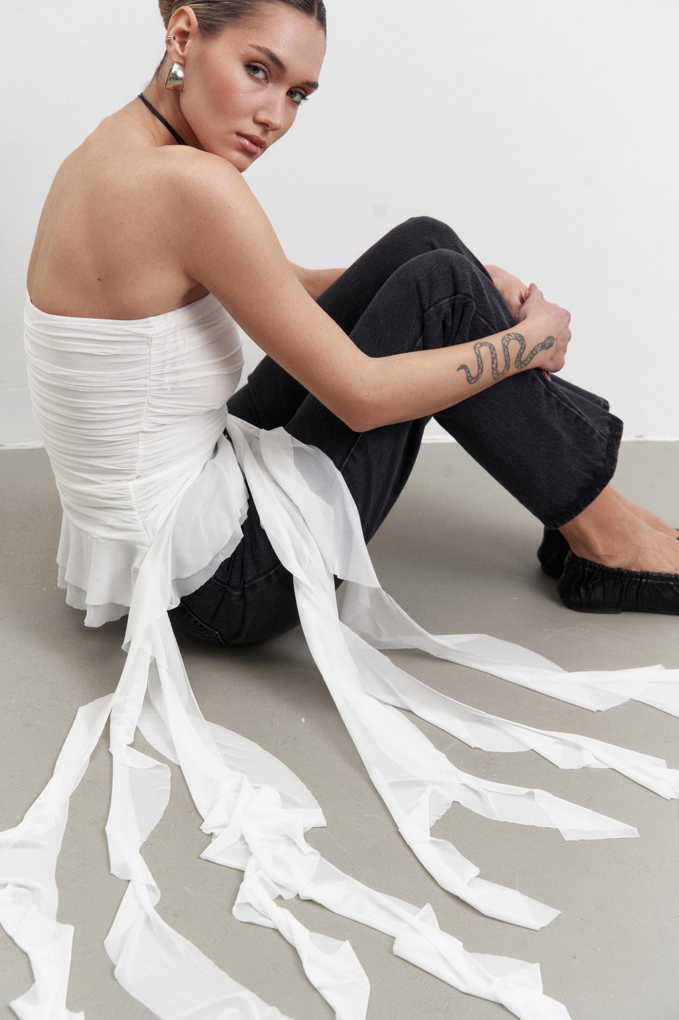 Топ бандо з воланами