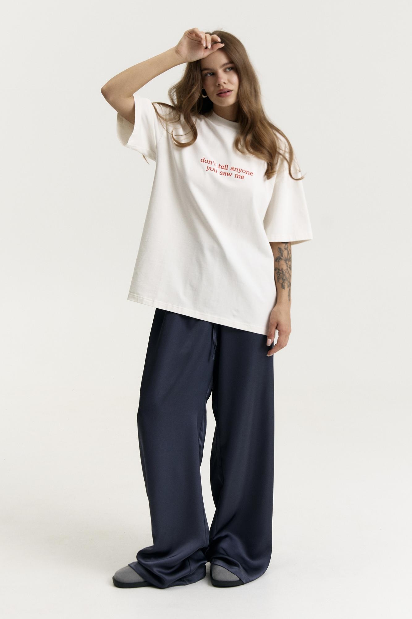 Вільні сатинові штани