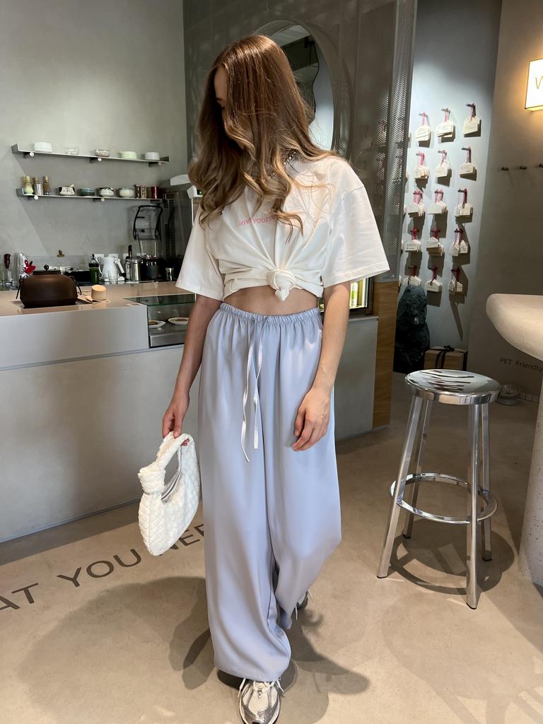 Вільні сатинові штани