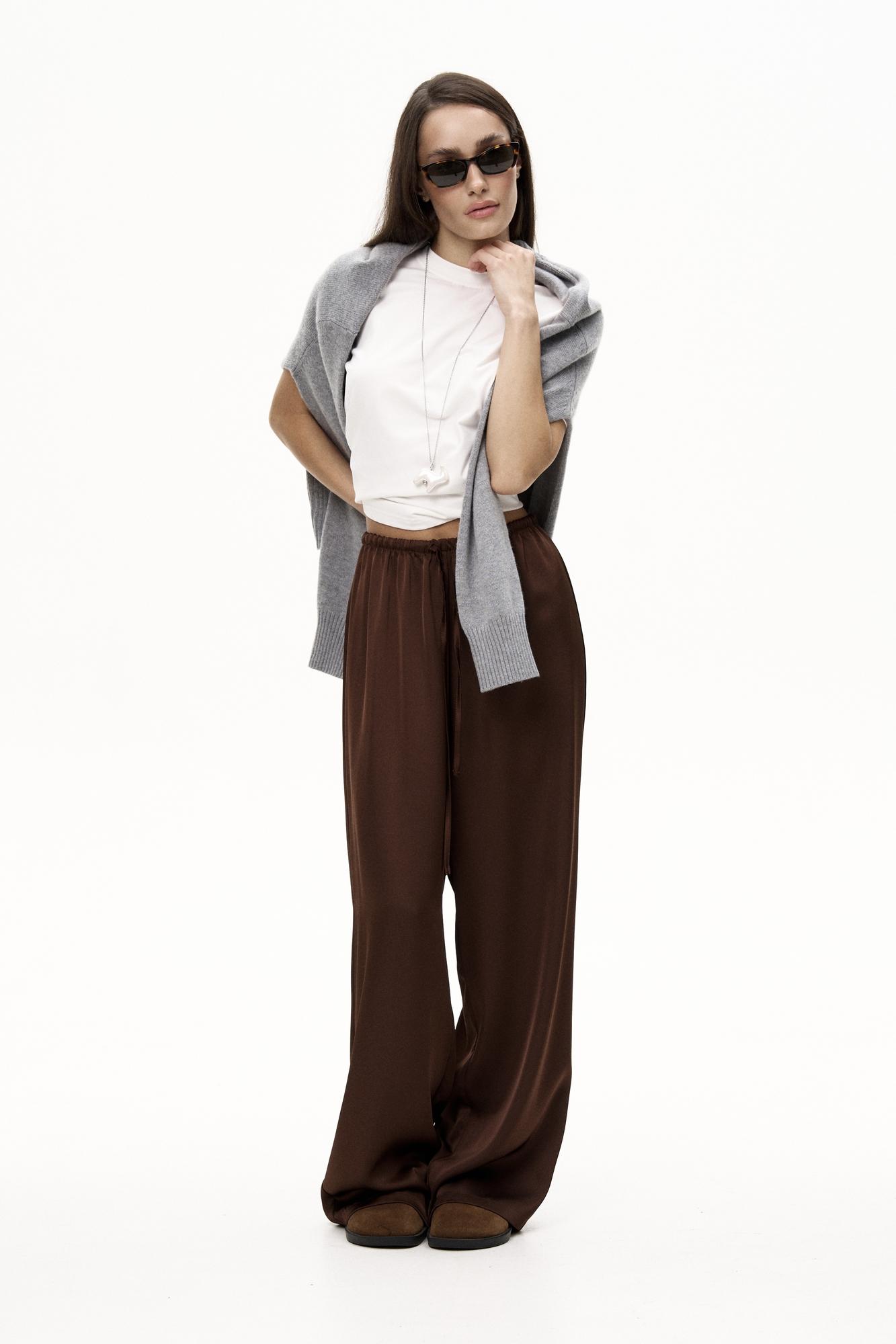 Вільні сатинові штани