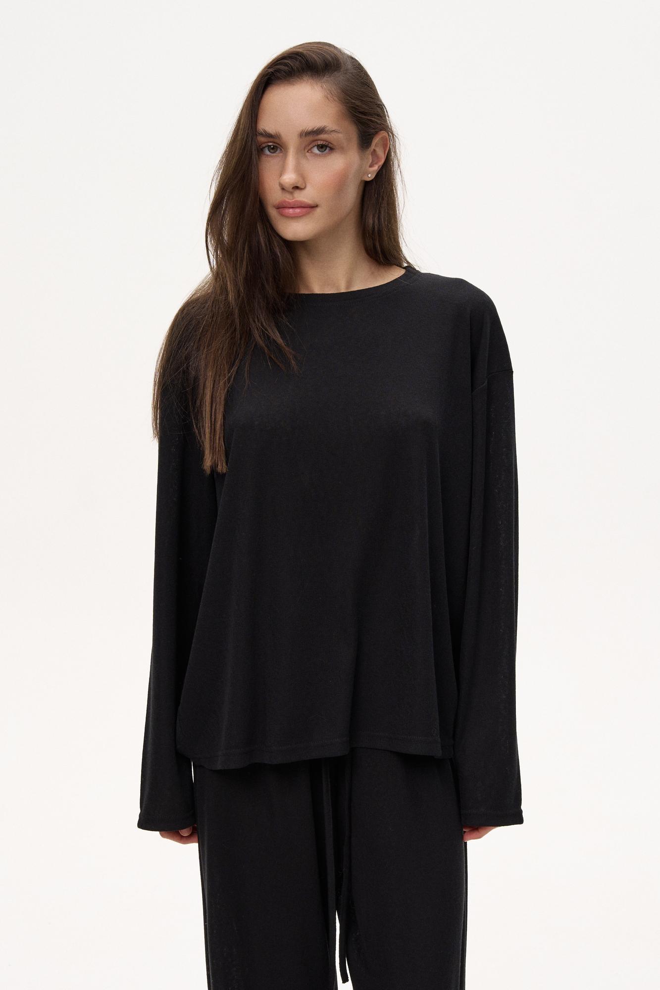 Трикотажний фактурний лонгслів