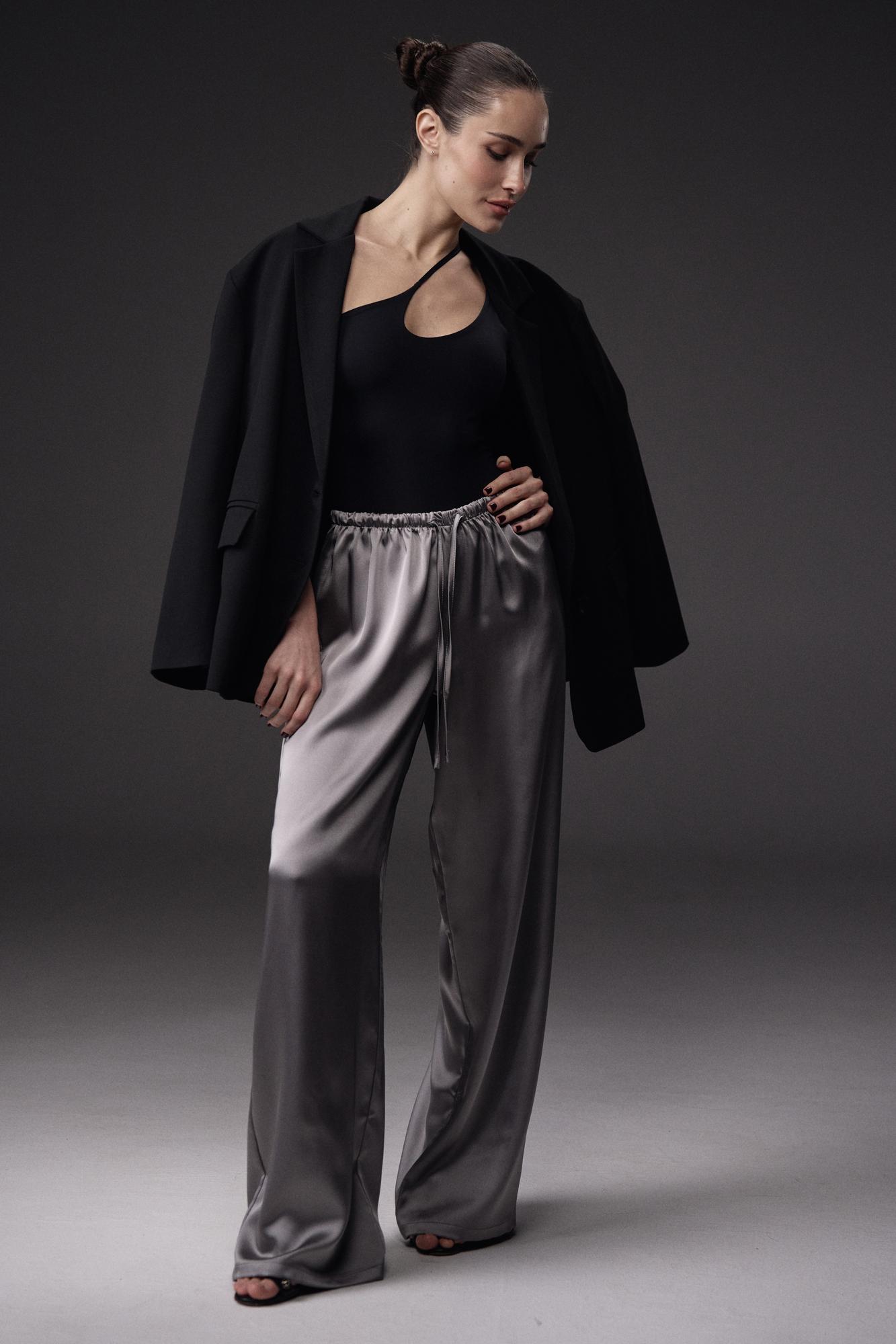 Вільні сатинові штани