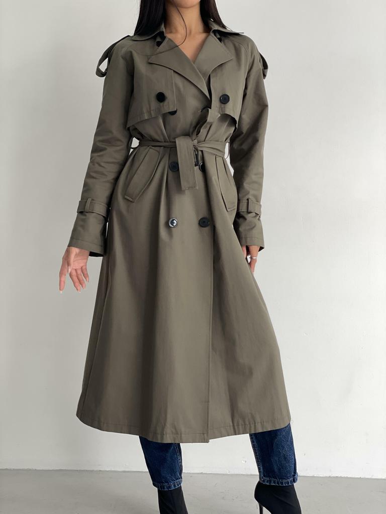 ДВОБОРТНИЙ ТРЕНЧ ХАКІ