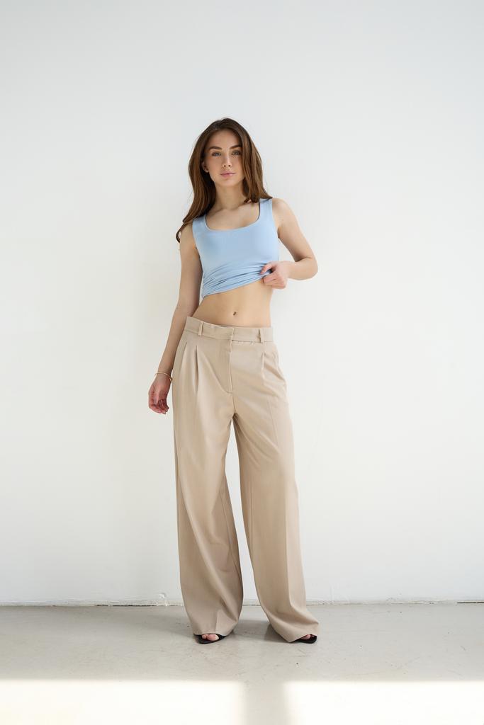 БРЮКИ ПАЛАЦЦО БЕЖЕВІ