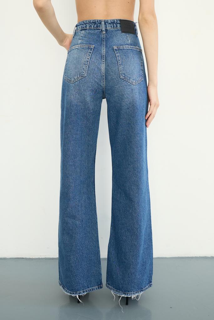 ДЖИНСИ ПАЛАЦЦО ТЕМНО БЛАКИТНІ