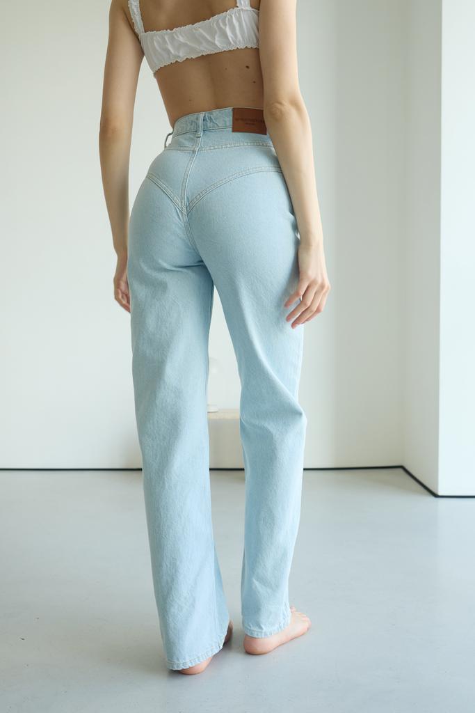 ДЖИНСИ з кокеткою блакитні